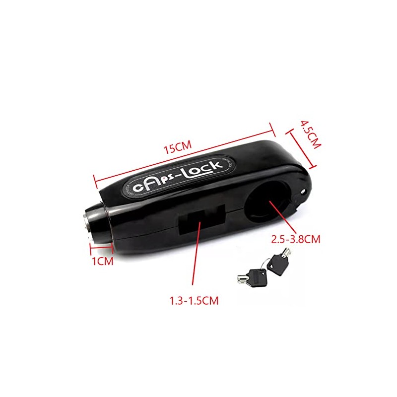 JiangMuXin Brake Lever Lock Brake Lock Steering Wheel Lock Motorcycle