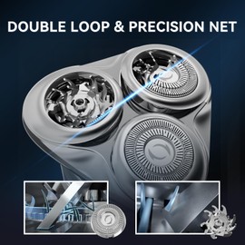 Electric Razor for Men, Rechargeable Men's Rotary Shaver: Cordless, Waterproof, Wet & Dry, 3D Magnetic Floating Head, LED Display – The Ultimate Electric Razor for Men's Shaving