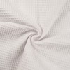 100% Cotton Waffle Honeycomb Pique Fabric Material Optical White, 1Mtr