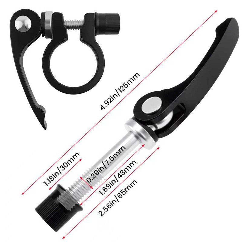 Bike Seat Post Clamp Quick Release Pin M8 (7.5mm) x