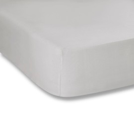 Fantasy Sateen Ice Grey Fitted Sheet 150 x 200 cm