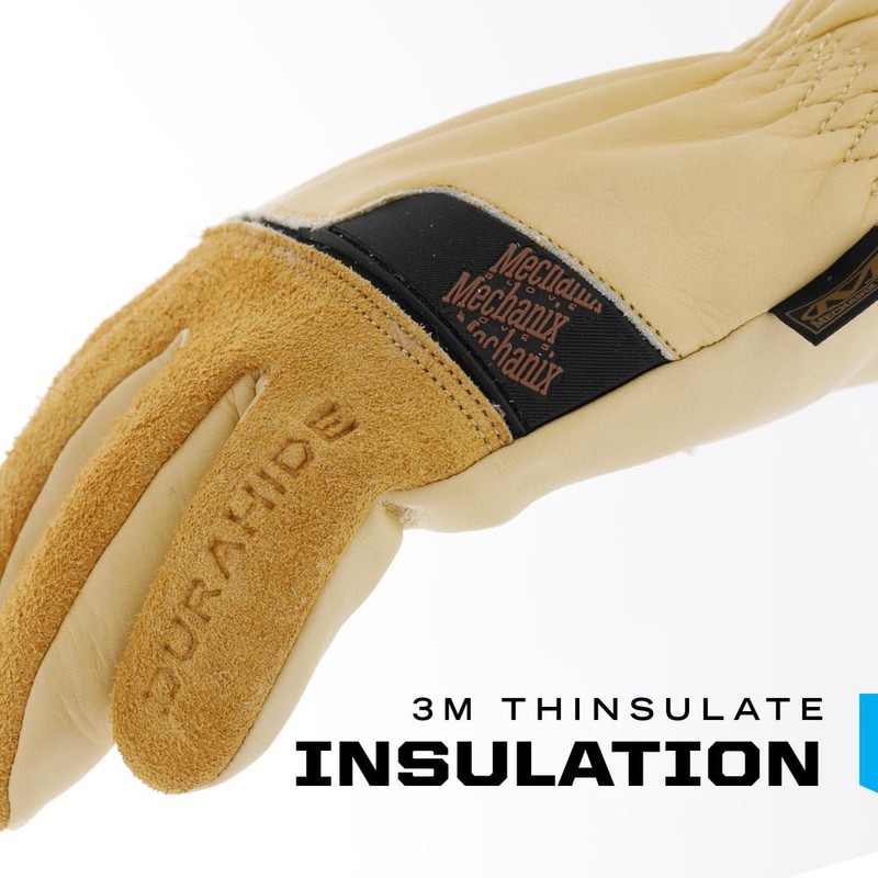 Mechanix Wear Durahide™ Insulated Driver Gloves (X-Large, Black/Grey)