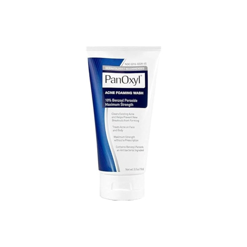 PanOxyl Lavado espumoso para acné, 1 paquete, 5.5 onzas