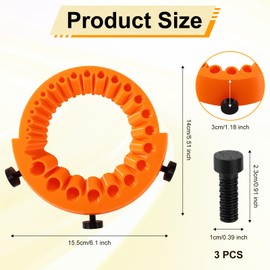 Gosknor Drill Bit Sharpener, Giant Blade Angle Grinder 2mm to 13 mm Drill Bit Sharpener Tool with 3 Screws Attachment for 125 mm Angle Grinder