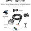 JUXINICE - Conector DB9 RS232, cable serie DB9 hembra a