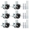 PATIKIL 0.8"-0.9"/20-24mm Split Ring Pipe Hanger, 6 Pcs Heavy Duty