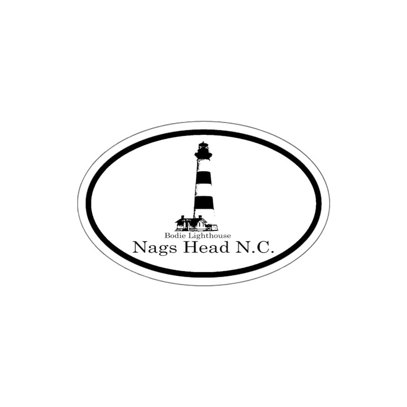 CafePress Bodie Lighthouse Oval Sticker Oval Car Bumper Sticker