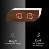 LED Digital Clock 12/24 Hour Conversion Adjustable Brightness Bedside Alarm