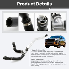 ASTROSYNC HVAC Heater Water Inlet Hose Fit for Ford Expedition 3.5L V6 2018 2019 2020 2021 Lincoln Navigator 3.5L V6 2018 2019 2020 2021 2022 Replace JL1Z-18472-B JL1Z18472B JL1Z18472-B