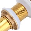 Gold Sink Drain without Overflow Anti Clog Bathroom Faucet Wash