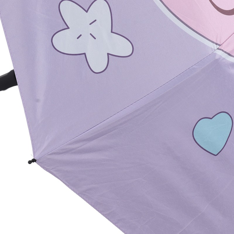 Children Umbrella 3 Fold Reflective Edge Cartoon Portable Kids Sun