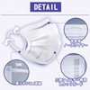 Gaitatu Non-Woven Mask, Individually Packaged, Disposable, 3-Layer Construction, White, Flat