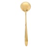 Serving Spoon Mirror Polished Brass Glossy Edges Heavy Duty Round
