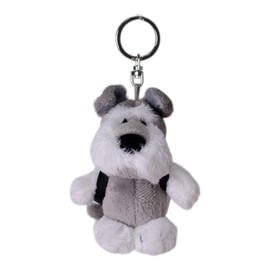 NIKI OUTDOOR PRODUCTS Keychain, Schnauzer, 3.9 inches (10 cm), Backpack, Green, Kids, W4 x D6 x H, gray