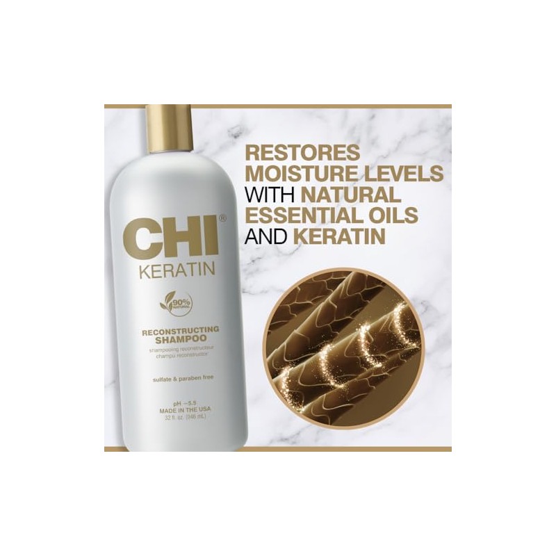 CHI Keratin Shampoo, 32 fl. oz.