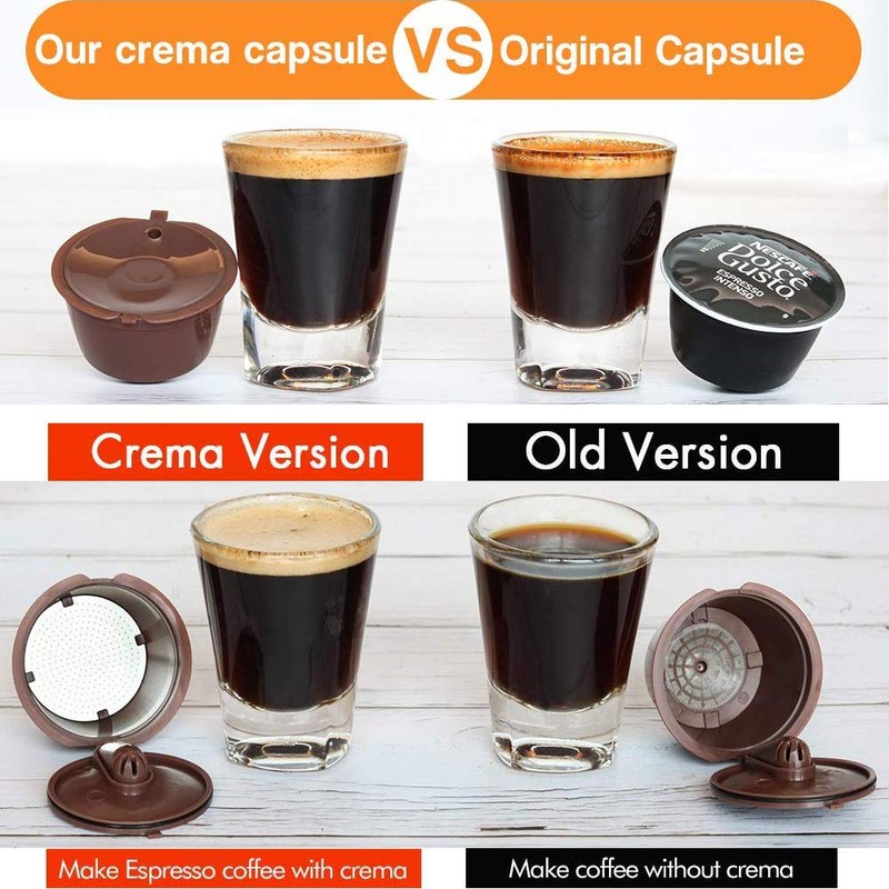 i Cafilas Cute Refillable Capsules Refillable Stainless Steel Filter Capsules