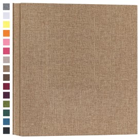potricher Photo Album for 4x6 600 Photos Linen Cover Extra Large Capacity Picture Book for Family Wedding Anniversary and Baby (Khaki)