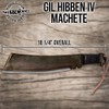 Gil Hibben IV Machete Knife with Leather Sheath | Heat
