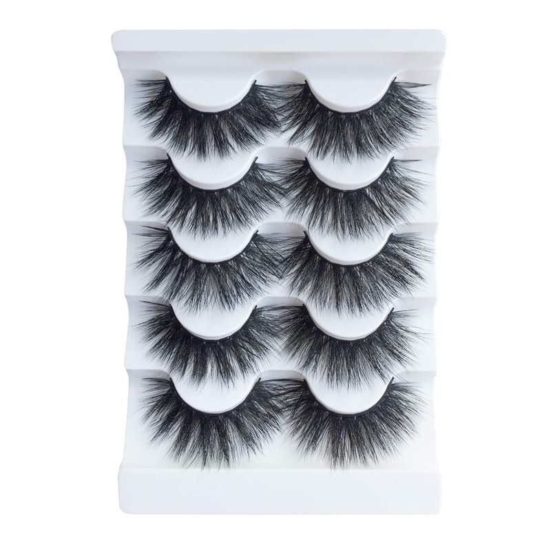 JIMIRE High Volume False Eyelashes Fluffy 3D Lashes Pack 5