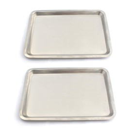 PRECISE CANADA: STAINLESS STEEL 10X15" JELLY ROLL BAKING PAN COOKIE SHEET (2-PACK)