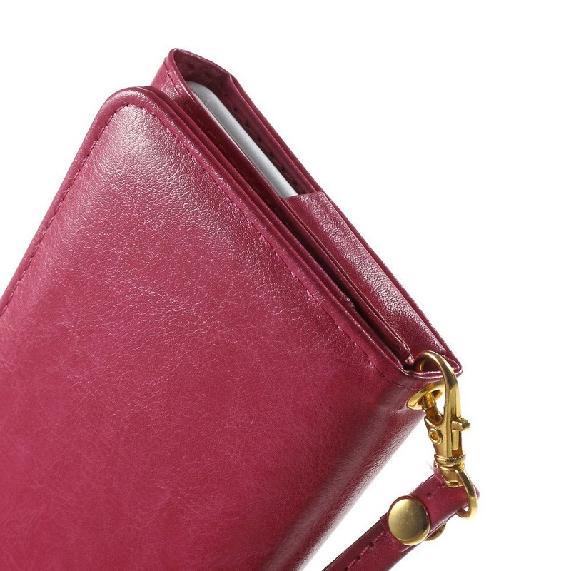 DFV Mobile Crazy Horse PU Leather Wallet Case with Frame