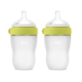 Comotomo Silicone Baby Bottle Gen 2 – 2026 Release (8oz) – Soft, Wide-Neck Bottle for Comfortable Feeding with Dual Anti Colic Vents (Includes Medium 