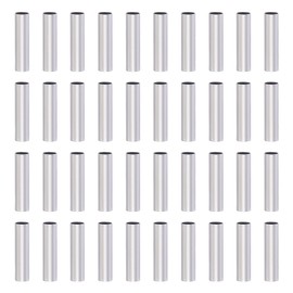 UNICRAFTALE About 500pcs 10mmx2.5mm 304 Stainless Steel Tube Beads Column Silver Spacer Beads for Bracelet Metal Charms Craft DIY Supplies