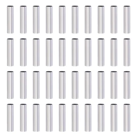 UNICRAFTALE About 500pcs 10mmx2.5mm 304 Stainless Steel Tube Beads Column Silver Spacer Beads for Bracelet Metal Charms Craft DIY Supplies