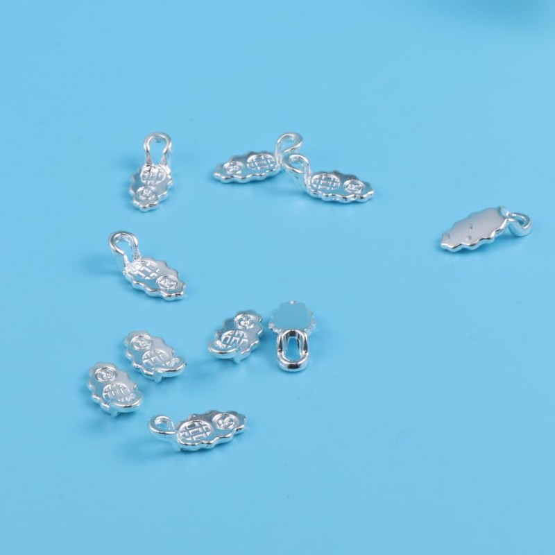 SEWACC 60 Pcs Earring Bails Pendants Glue on Bails DIY