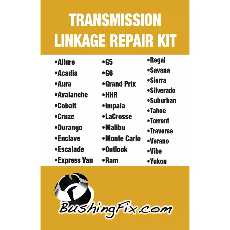 Bushing Fix Saturn Aura Transmission Shift Cable Repair Kit w/