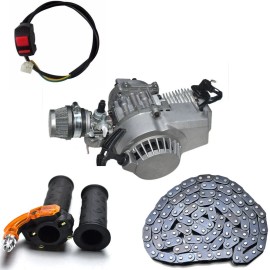 Unbranded 2 Stroke 50cc 49cc Engine Motor Kit Mini ATV Pocket Dirt Pit Bike Scooter Gokart