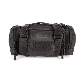 Snugpak ResponsePak WGTE Tactical Deployment Bag - 600D Nylon, Quick-Grab Carry Handle, Multi-Pocket Design, 46-inch Waist Strap, Zipped Front Pocket - Compatible with MOLLE Rucksacks - 400g - Black