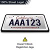 Intermerge License Plate Frames, 2 Pack, Universal US Car Black