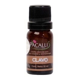 Aceite Esencial de Clavo 100% Puro | Syzygium aromaticum | 10 ml | Aromaterapia y Uso Cosmético con Dilución | PACALLI