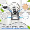 DecoBella Pot Lid Holder with 6 Compartments, Ergonomic, Space-Saving Kitchen