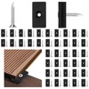 100 Pcs Composite Decking Clips WPC T Clips Hidden Fasteners