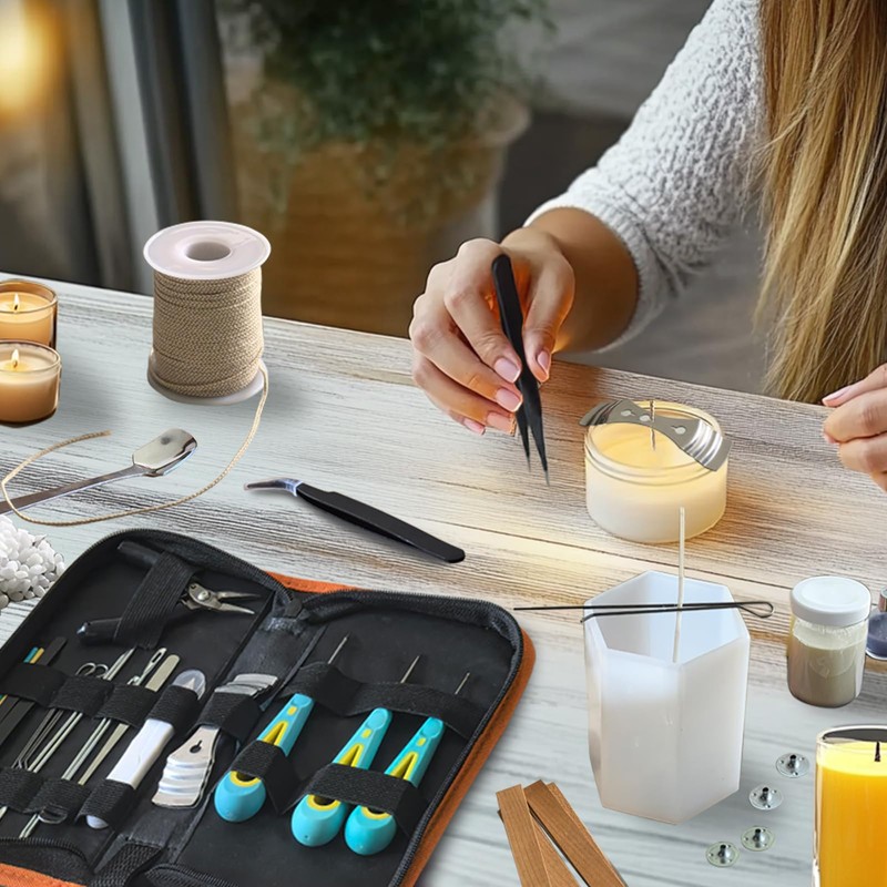 Candle Making Kit for Adults Beginners with Storage Bag, Candle