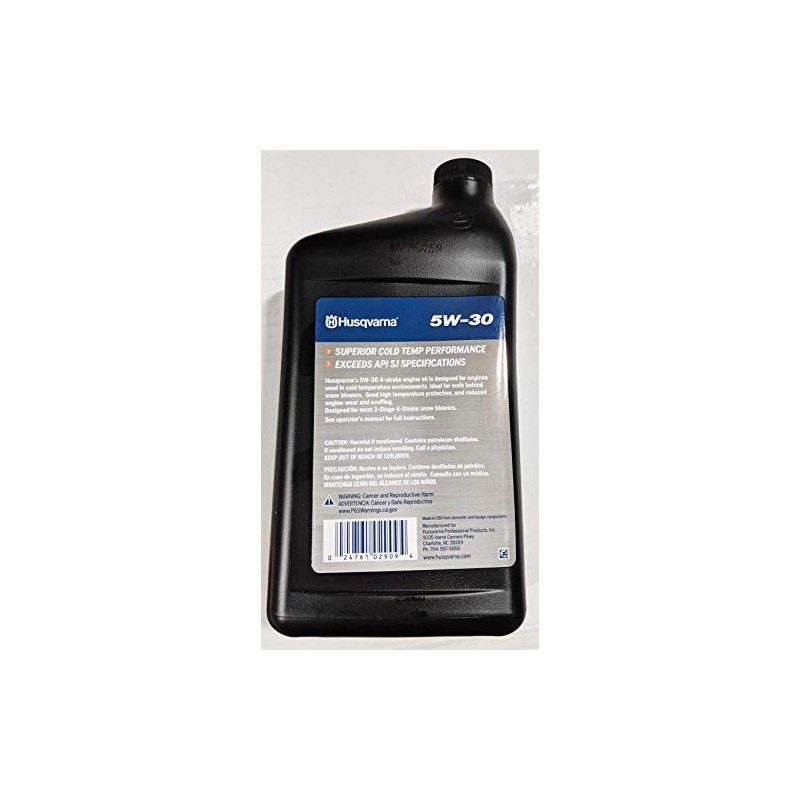 Husqvarna 32-oz 4-Cycle 5W-30 Snow Blower Engine Oil 593153503