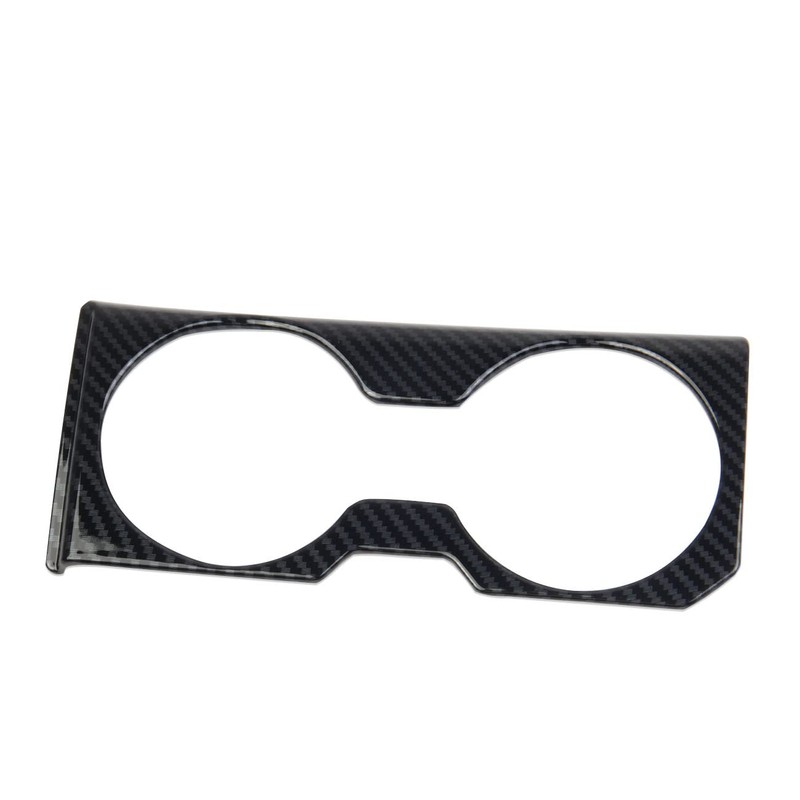 Carbon Fiber Cup Holder Panel Cover Trim Accessories for Polaris