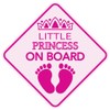 Little Princess ON Board Magnet Baby 5" x 5" Sticker