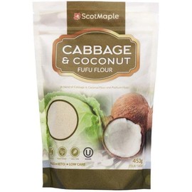 SCOTMAPLE Cabbage Coconut Flour, Gluten Free, Keto Friendly, High Fibre, Kosher Certified, No Sugar & Non-GMO, All-Purpose Flour Made from 100% Cabbage, 453g
