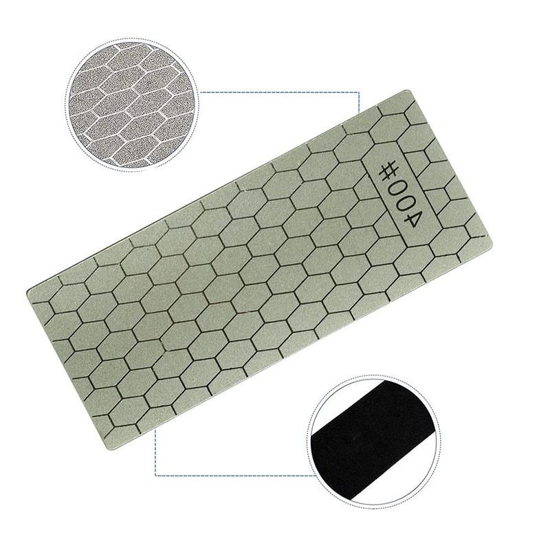 CENPEK 2Pcs Diamond Sharpening Stone Diamond Plate Honing Stone Diamond