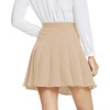 Urban CoCo Women's Pleated High Waist Solid School Uniform Skirt