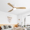 Donext 52" Flush Ceiling Fan Indoor, 3-Timer with Quiet Energy