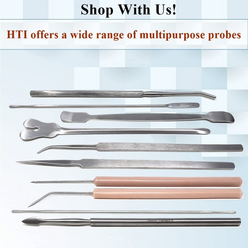 Lab Dissecting Teasing Needles with Plastic Handles for Dissection Multipurpose