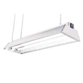 Durolux DL822N T5 HO 2Ft 2 Fluorescent Lamps Grow Lighting System with 5000 Lumens and 6500K Full Spectrum and Low Profile 7" Wide Reflector