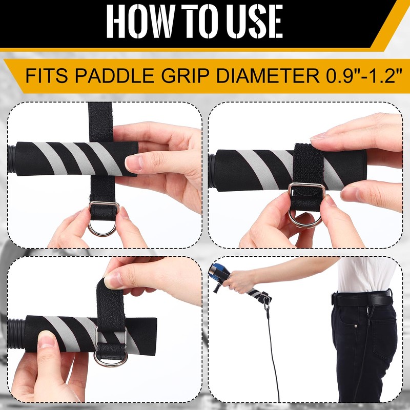 Civaner 4 Pack Kayak Paddle Leash Fishing Lanyard Kayak Fishing