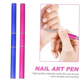 COHEALI 2pcs Nail Art Supply Manicure Pen Salon Pen for Gel Nails Professional Manicure Tools