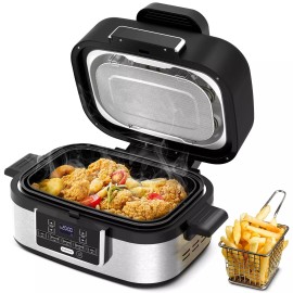 5-in-1 Multi-function Electric Air Fryer, Smart Control Panel & Fry & Roast