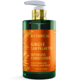 Botanical Hair Growth Conditioner “Scalp Energizing” Intensive Anti-Hair Loss for Thinning Hair Ginger Saw Palmetto Conditioner for Hair Loss Thickening Products For Women & Men 10.2 Fl Oz
